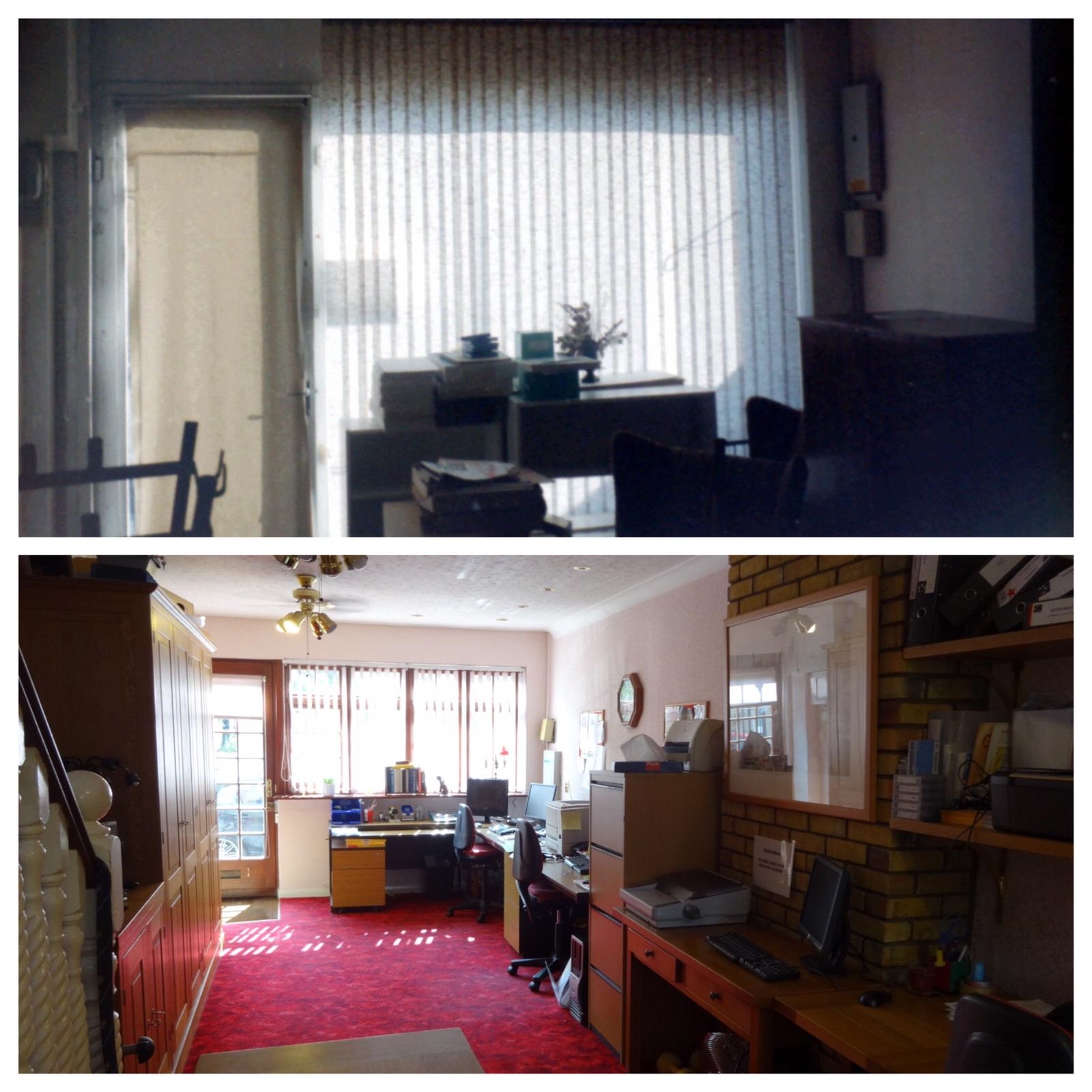 Before and after photos, Heathfield Road, Bromley project by Kellys Surveyors