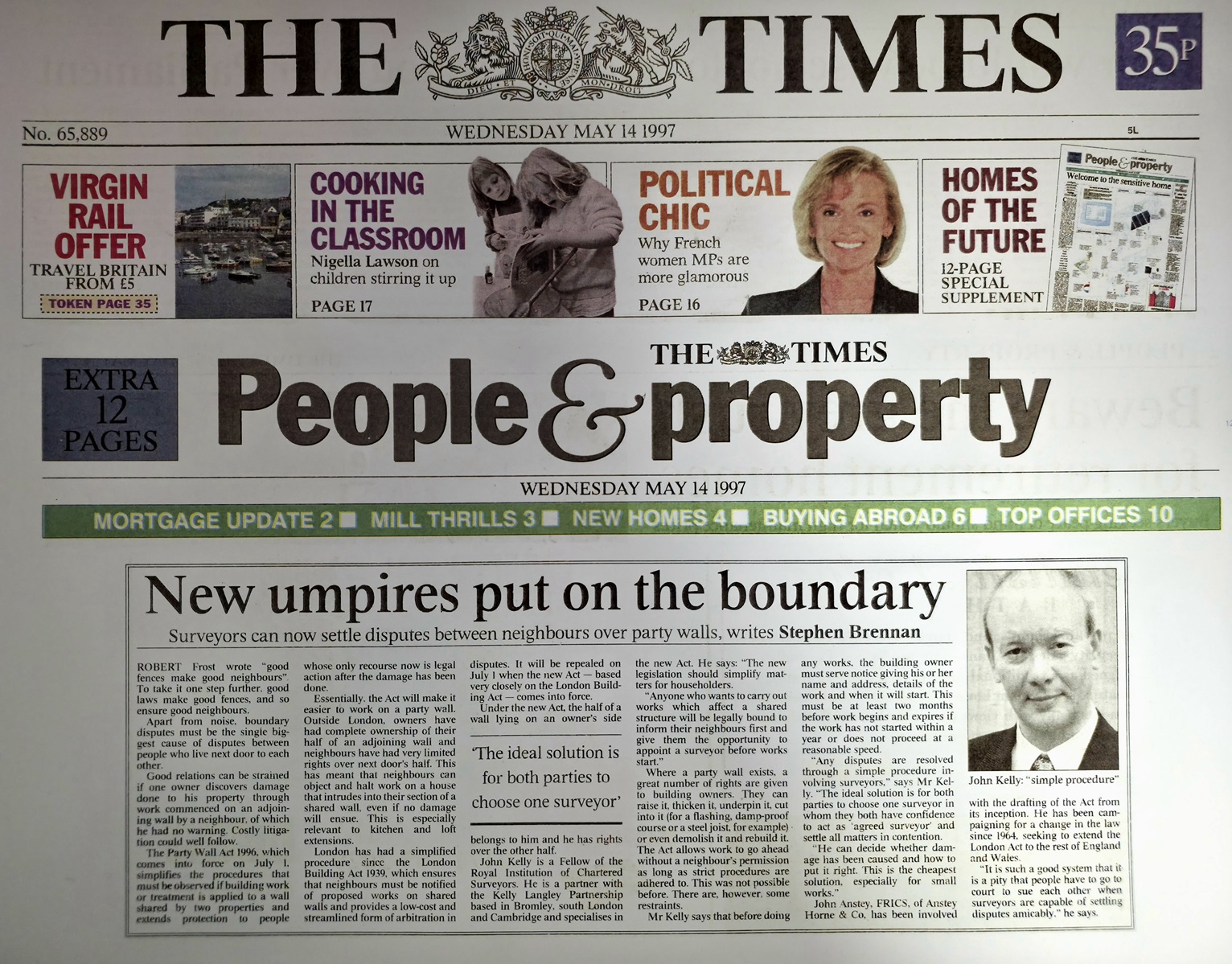 Times Newspaper John Kelly Bromley